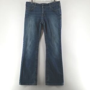 Vintage Mavi Anika Jeans Woman's Size 34 Blue Mid Rise Boot Cut Stretch Denim